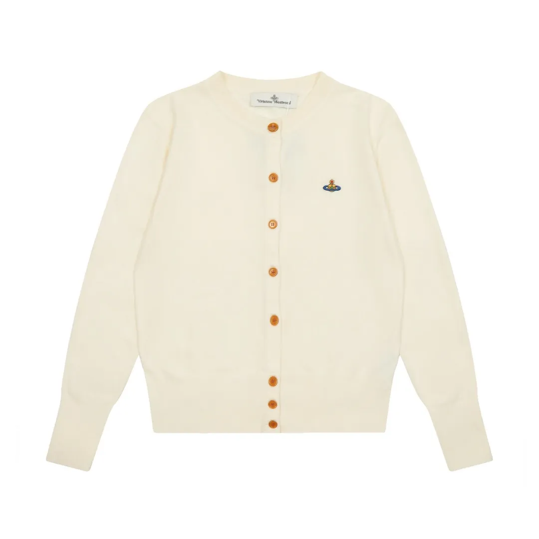 vivienne west wood Vivienne Saturn Classic Knitted Sweater Wool Cardigan 2023FW Latest Model Exclusive and Highest Quality on the Whole Network Order with Confidence - 🧩15% Merino Cotton Wool 85% Wool Blended 🧩Correct Italian 🇮🇹100% Wool Washed Wheat Logo 🧩Original Purchase True Model Opening 🧩Original Purchase Records and Comparison Charts Can Be Provided Order with Confidence 🧩Customized laser translucent buttons, the texture is clean and clear, completely restored 🧩Instant sale of all Taobao 300+ versions. Purchasing quality, full of quality, definitely not a copywriter, a real good product, the actual product is far beyond the budget. Size: S -M- L Color: black, cream apricot, coffee, gray, fluorescent green, blue